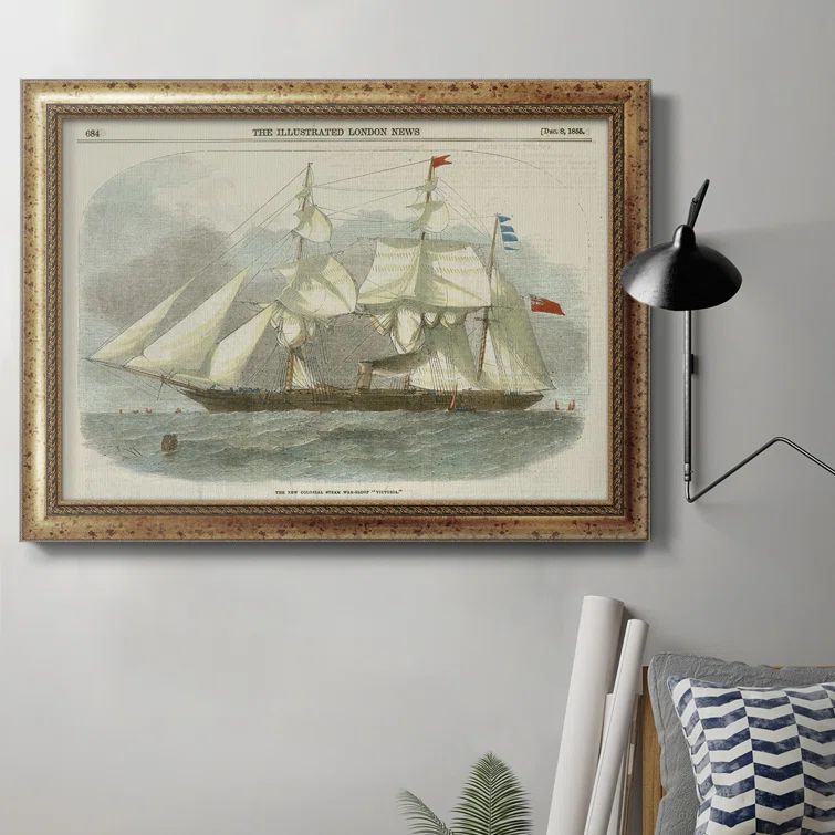 Antique Clipper Ship III Framed On Canvas Print | Wayfair North America