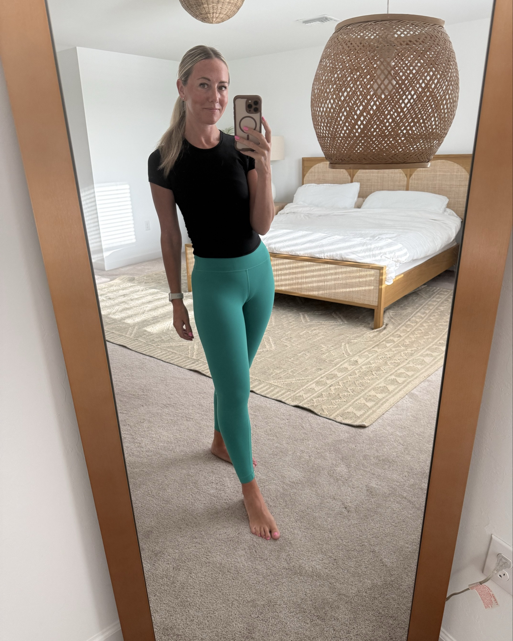 Today’s fit for teaching three Pilates classes. I love wunder train leggings and these are the contour fit, meaning they have a little extra room in the thighs. My top is ribbed and has a cute cut out in the back, perfect for staying cool in mat class. At 5’5 the 25inch length is perfect.



#LTKOver40 #LTKMidsize #LTKActive