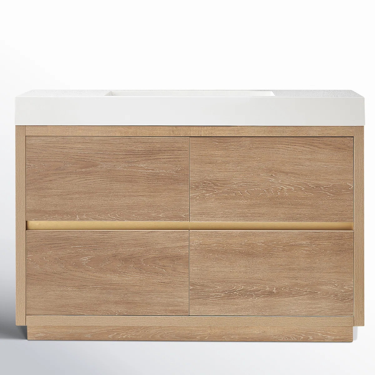 The Beira series vanity is the perfect solution for your contemporary bathroom. Featuring a genui... | Wayfair North America