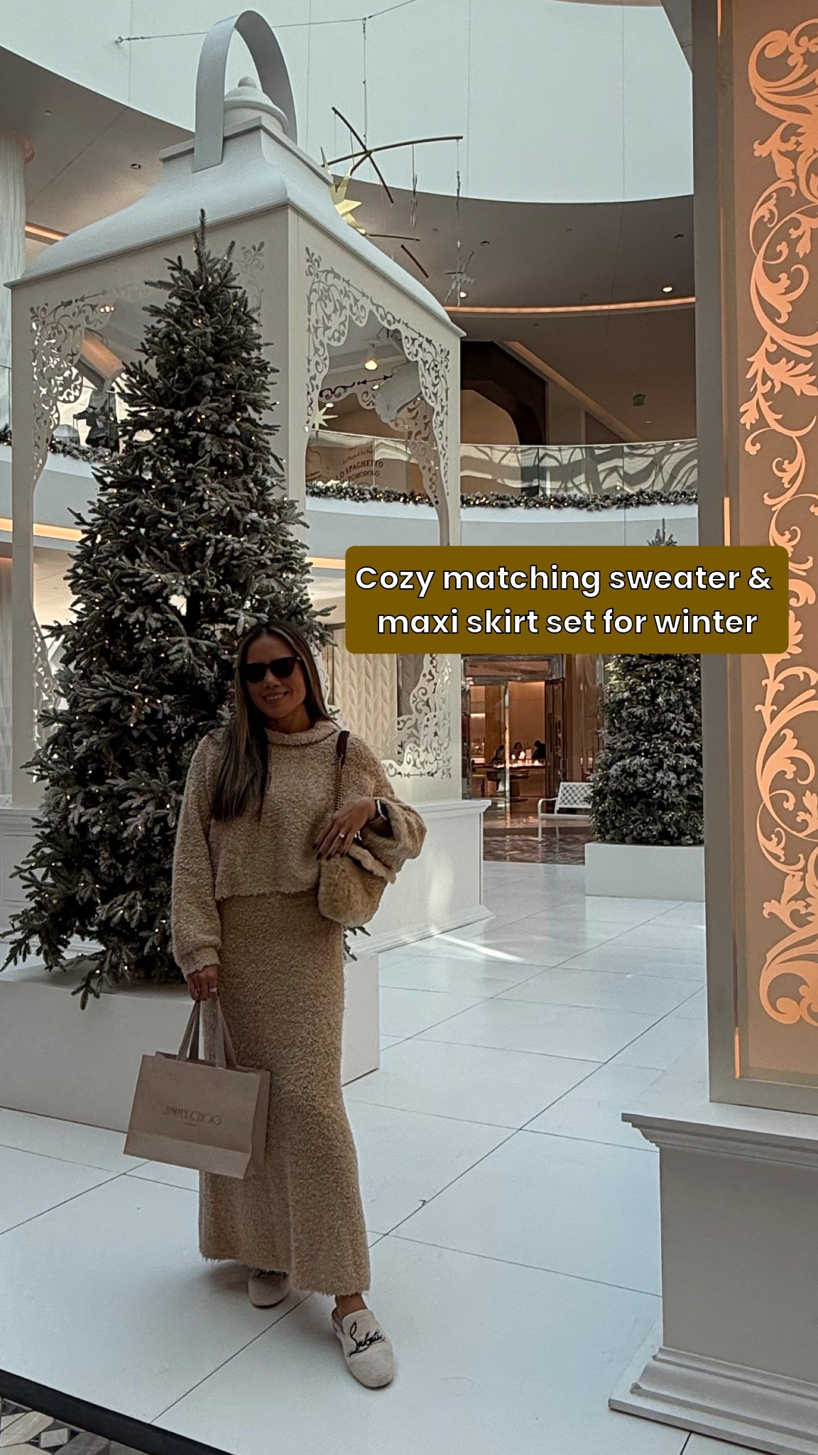 Warm & cozy this season with a matching sweater and maxi skirt. Loving all the textures. My YSL shearling bag became my go-to this winter. 

#LTKgrwm #LTKmomlife #LTKHoliday