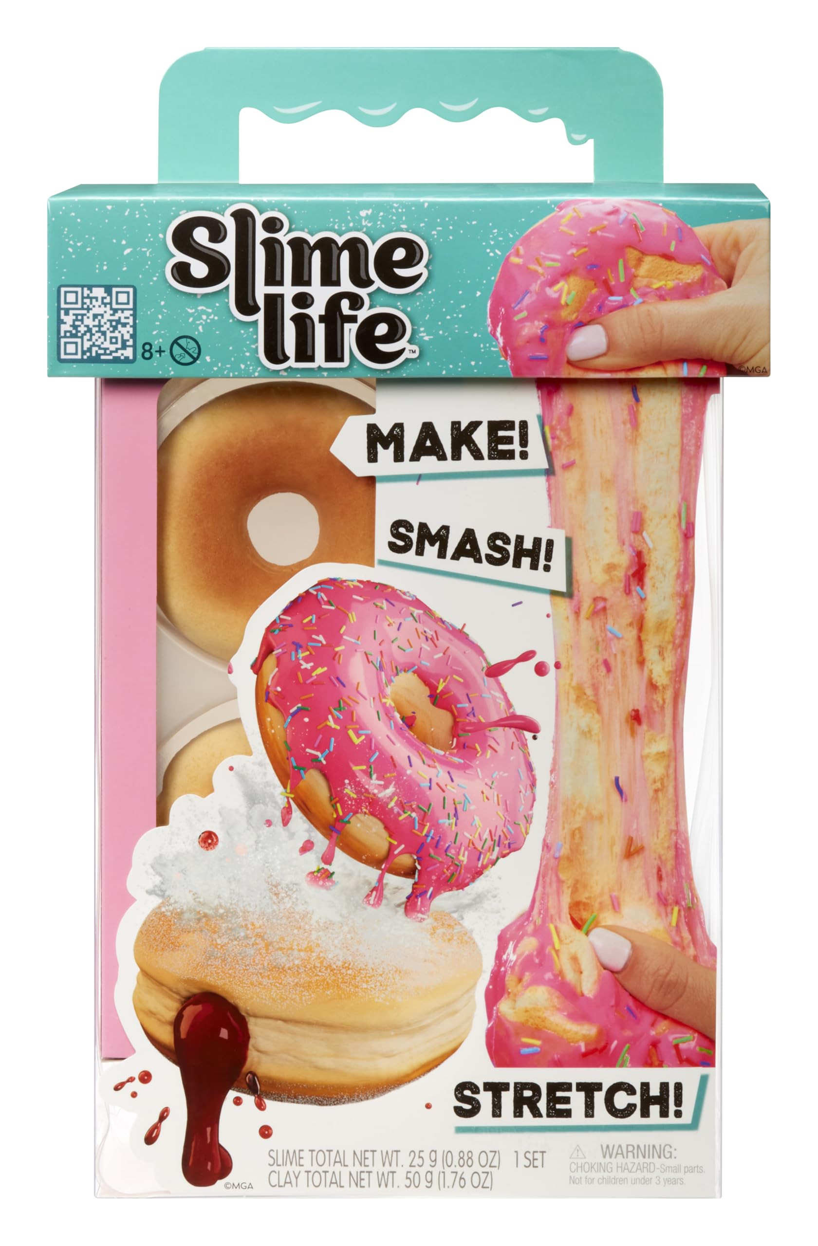 Slime Life Pink Icing Round & Jelly Filled Donuts DIY Slime Kit - Unboxing Ingredients to Make, S... | Amazon (US)