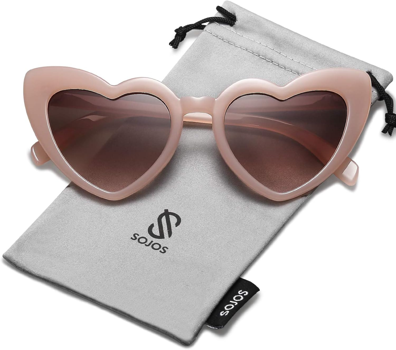 SOJOS Heart Shaped Sunglasses Clout Goggle Vintage Cat Eye Mod Style Retro Glasses Kurt Cobain SJ... | Amazon (US)