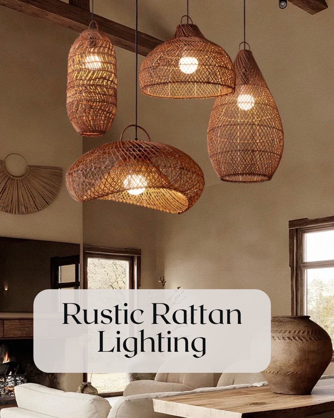 The right lighting can completely transform the feeling of a room.✨
These vintage rattan hanging lights add a soft glow and timeless rustic character to your home. 🤎
Discover all the styles on LTK.

#LTKU #LTKSpringSale #LTKHome