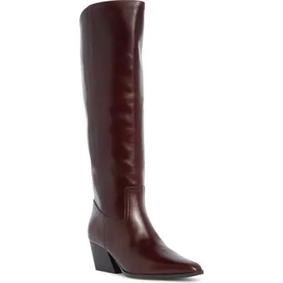 Steve Madden Rodessa Knee High Boot in Burgundy Leather at Nordstrom, Size 7 | Nordstrom