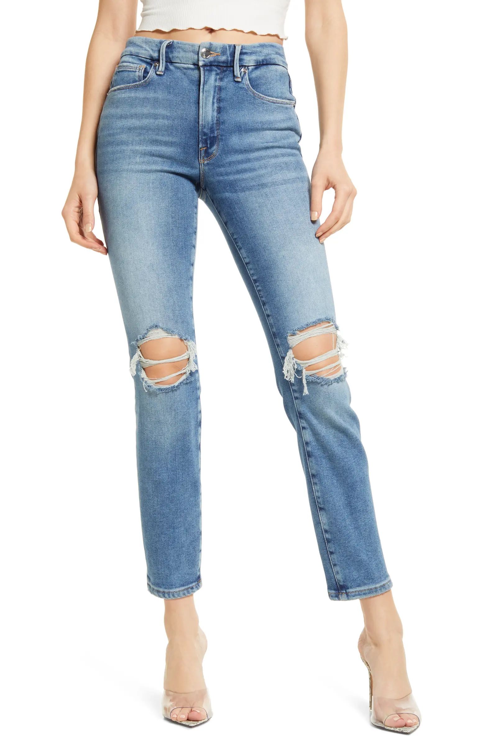 Good Legs Ripped High Waist Skinny Cigarette Jeans | Nordstrom