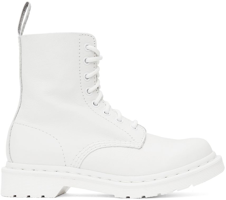 White 1460 Pascal Boots | SSENSE