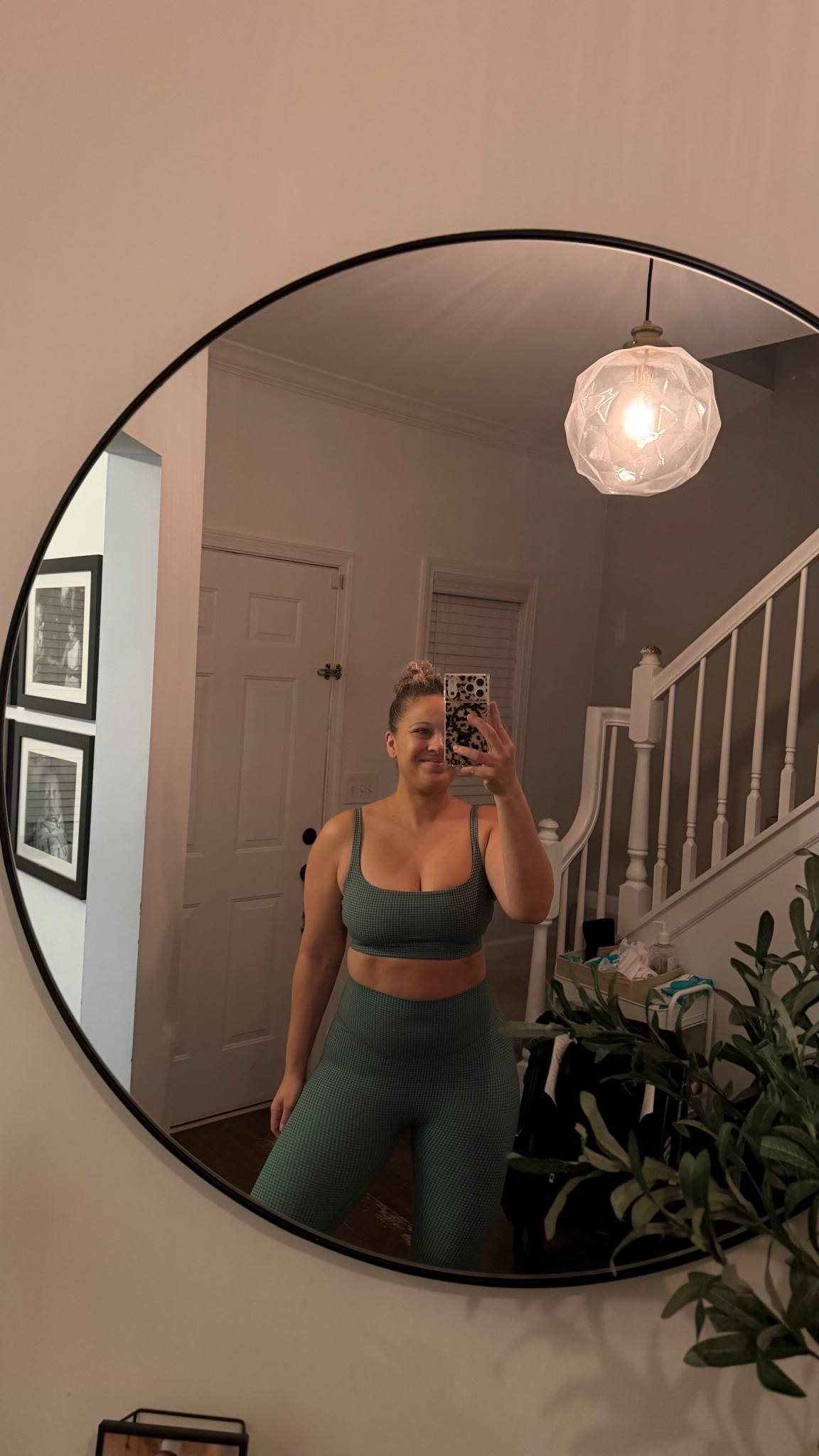 Wearing L in both pieces 