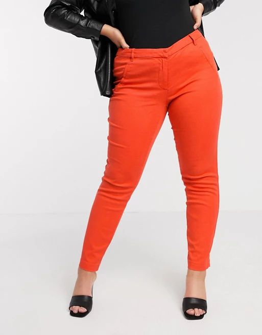 Junarose slim pants in orange | ASOS (Global)