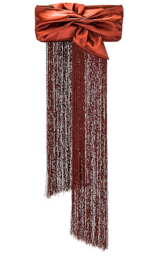 Banu Mini Fringe Clutch in Topaz | Revolve Clothing (Global)