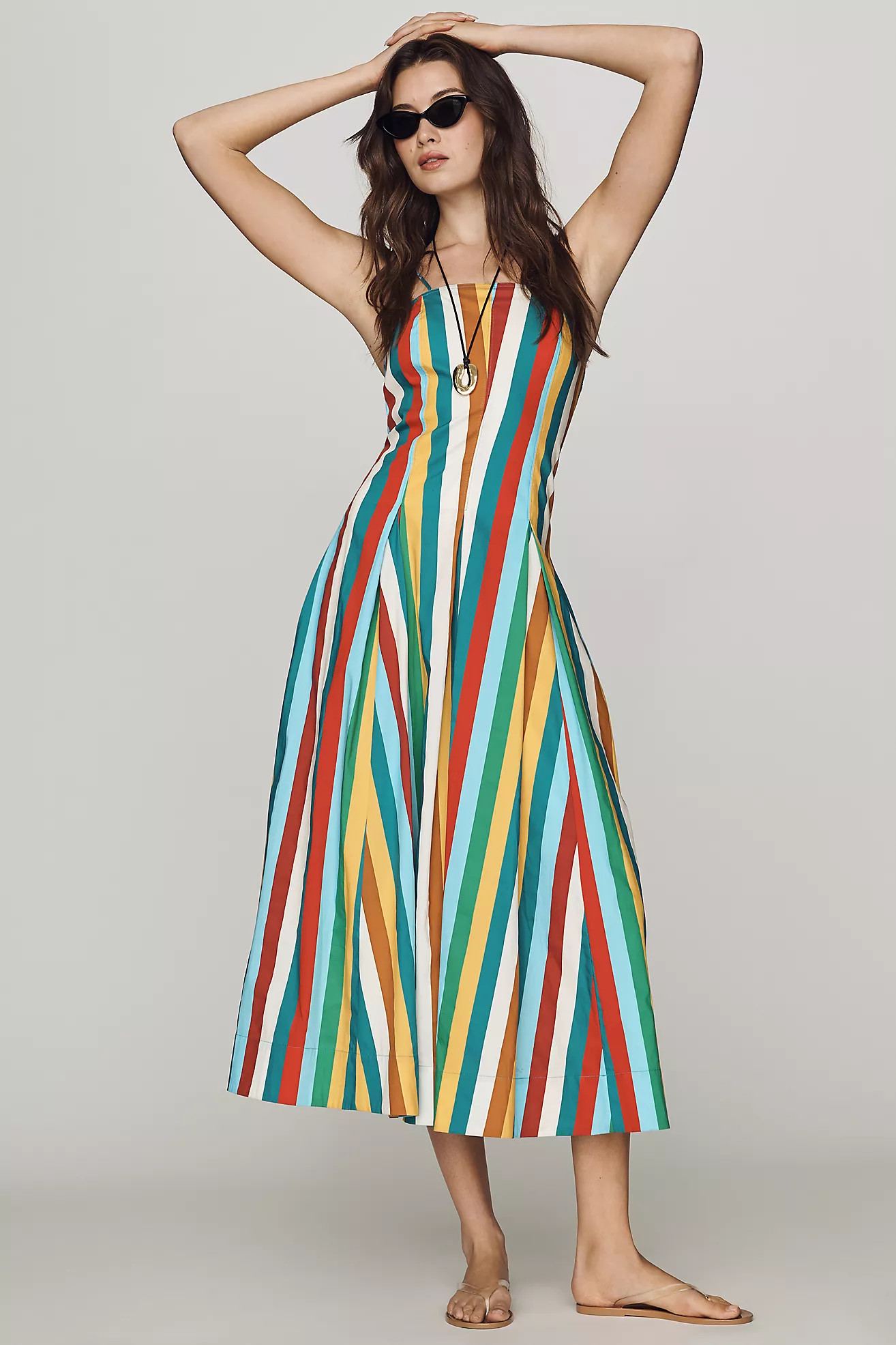 SIMONMILLER Astrid Poplin Midi Dress | Anthropologie (US)