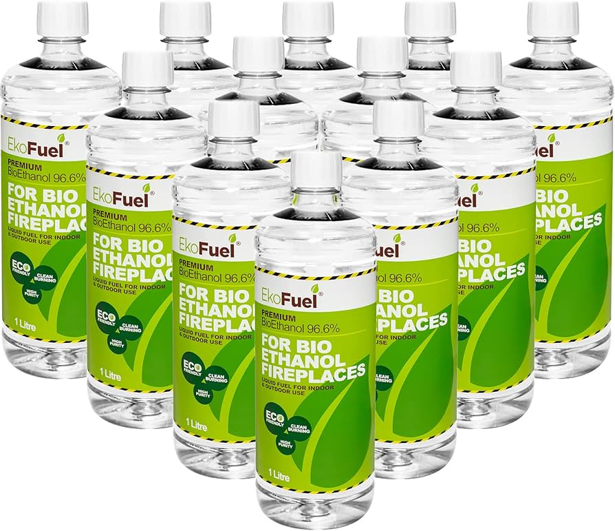 EKOFUEL (12 Litre) Premium Bioethanol Fuel – Liquid Fuel for Fires Pits, Fireplace | High Purit... | Amazon (UK)