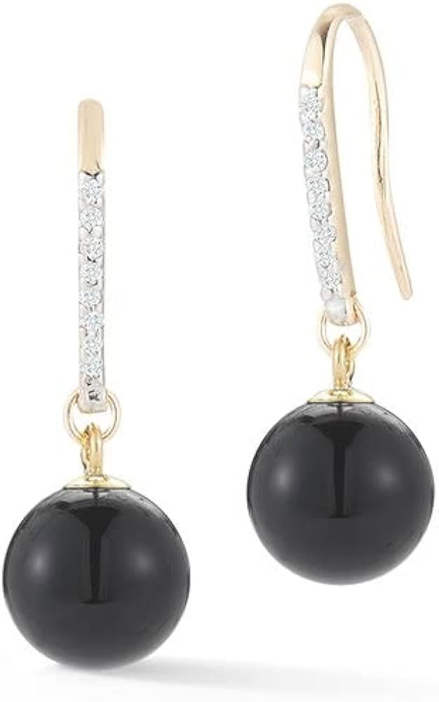 Amazon.com: Mateo New York, 14kt Gold Single Onyx Drop Earring : Luxury Stores | Amazon (US)