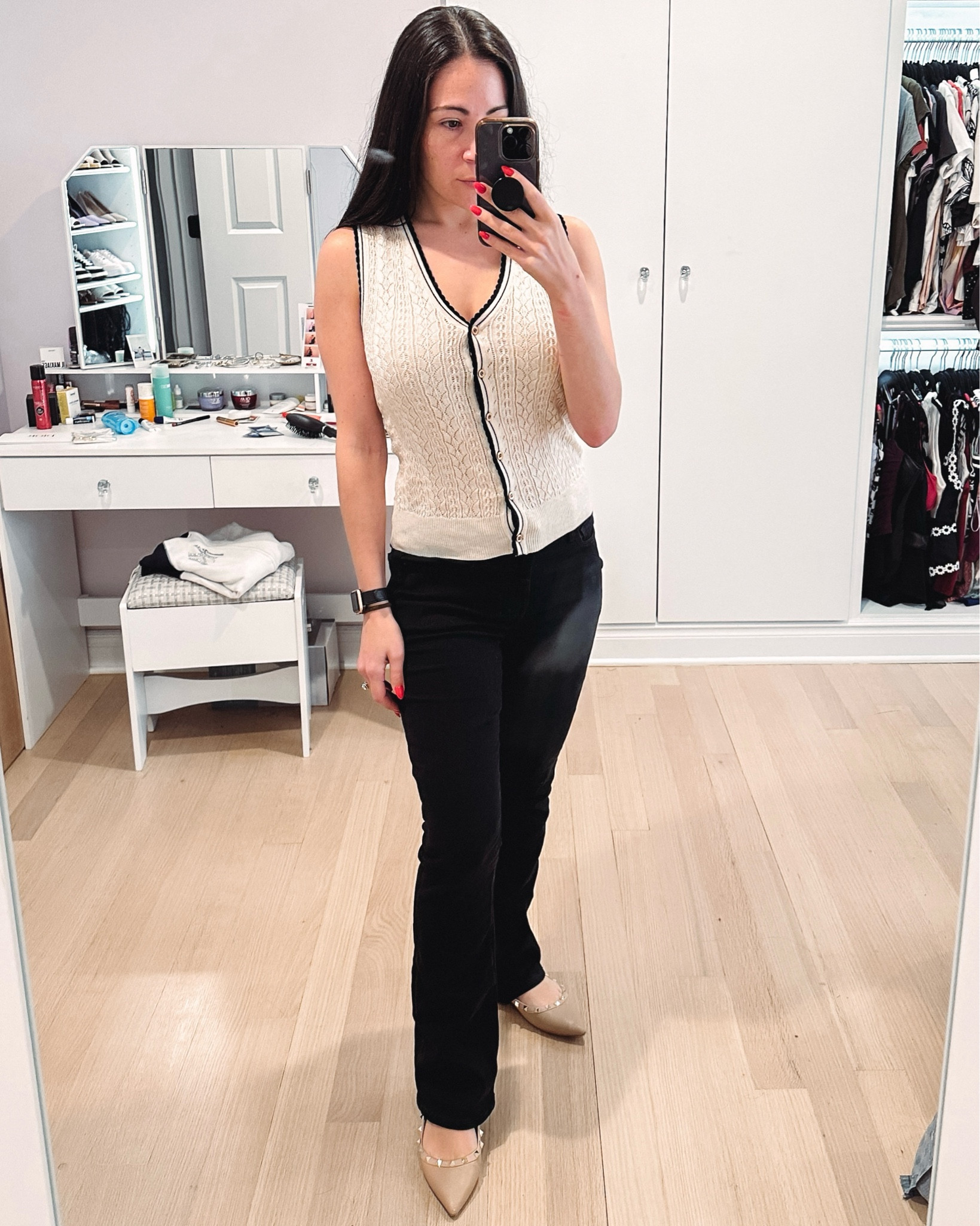 A workwear outfit for this week. Top is on sale at lulus and jeans are from American Eagle. True to size. This is also a great summer into fall look. 

#LTKWorkwear #LTKFindsUnder50 #LTKSeasonal