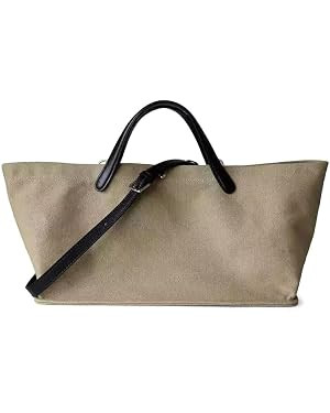 Big Bags - Women's Splicing Leather Handle Canvas Handbag Fashion Young Casual Tote Bag | Amazon (US)