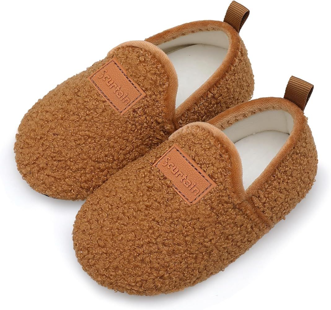 Scurtain Unisex Kids Toddler Slippers | Amazon (US)