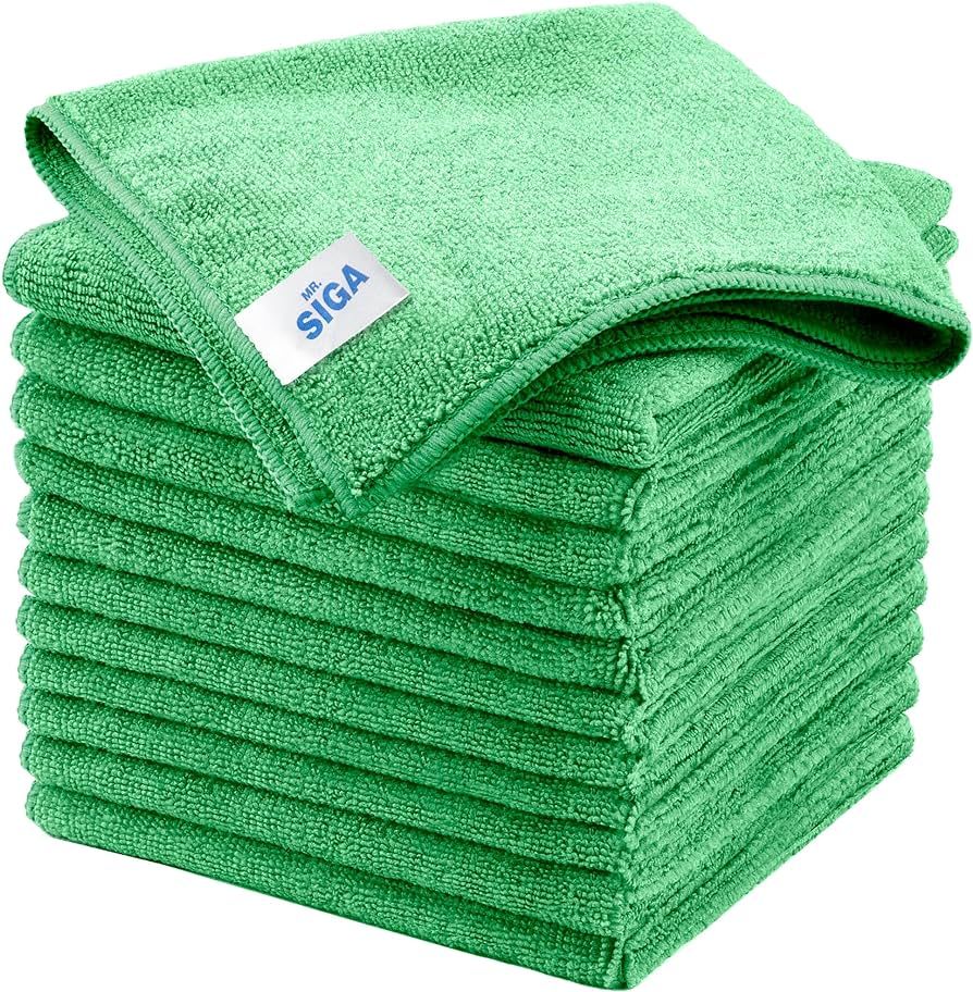 Amazon.com: MR.SIGA Microfiber Cleaning Cloths, All-Purpose Microfiber Towels, Streak Free Cleani... | Amazon (US)