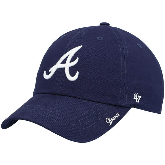 Women's '47 Navy Atlanta Braves Team Miata Clean Up Adjustable Hat | Walmart (US)