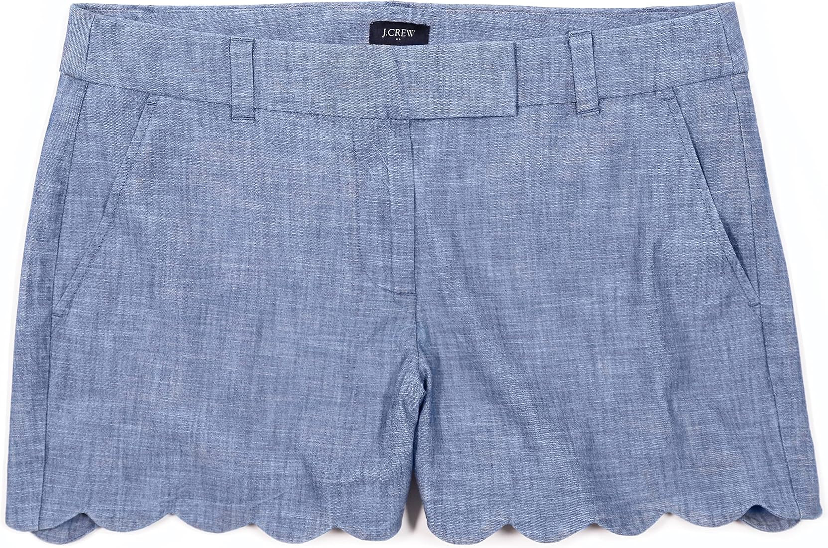 J.Crew Mercantile Women's 4" Scallop Hem Short | Amazon (US)