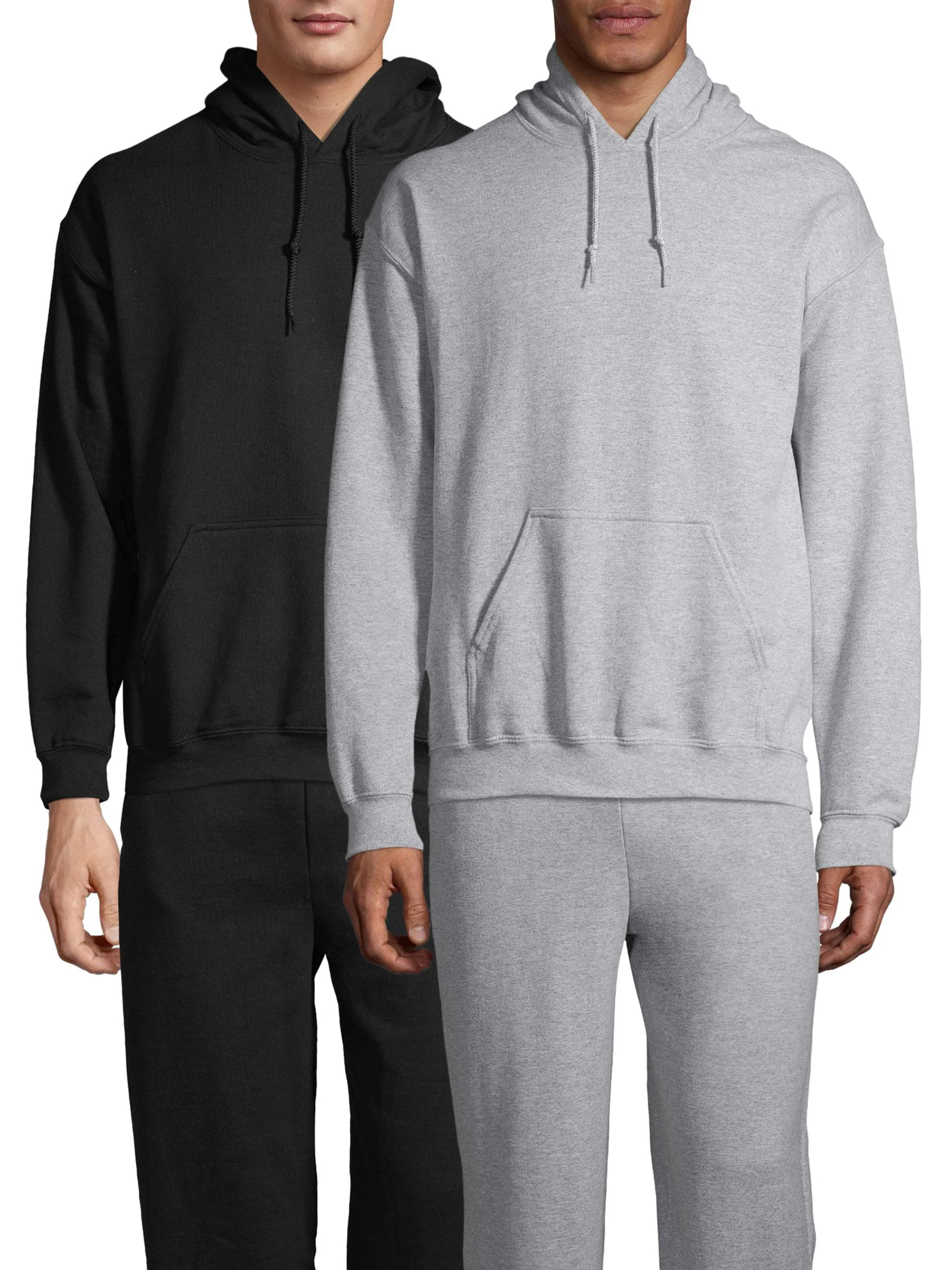 Gildan Men's Heavy Blend Fleece Hooded Sweatshirt, 2-Pack | Walmart (US)