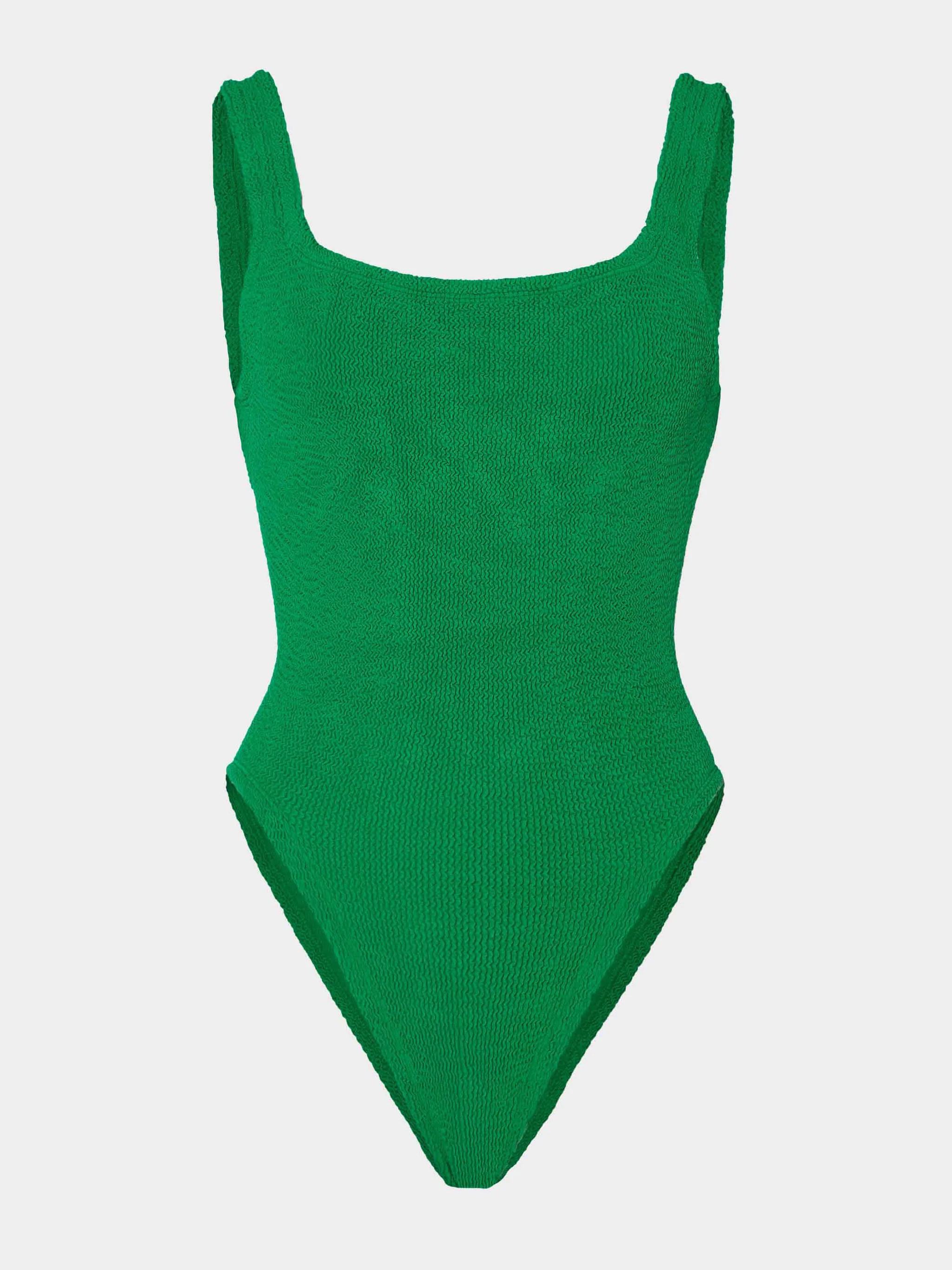 Square Neck Swim - Emerald | HUNZA G