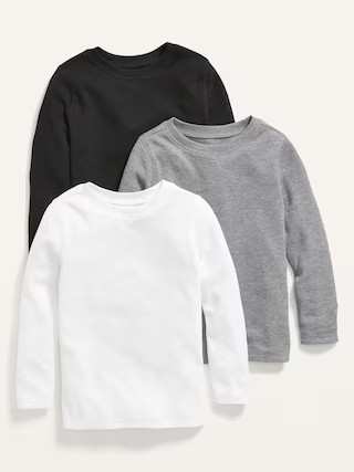 Unisex Long-Sleeve Thermal-Knit T-Shirt 3-Pack for Toddler | Old Navy (US)