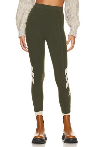 Perfect Moment Cable Underwear Legging in Dark Green from Revolve.com | Revolve Clothing (Global)