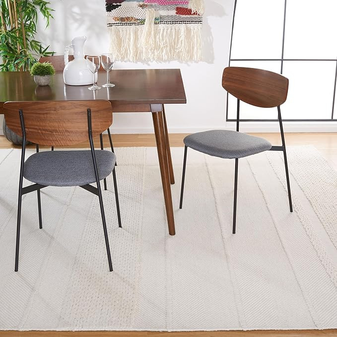 SAFAVIEH Natura Collection Area Rug - 8' x 10', Natural, Handmade Wool, Ideal for High Traffic Ar... | Amazon (US)