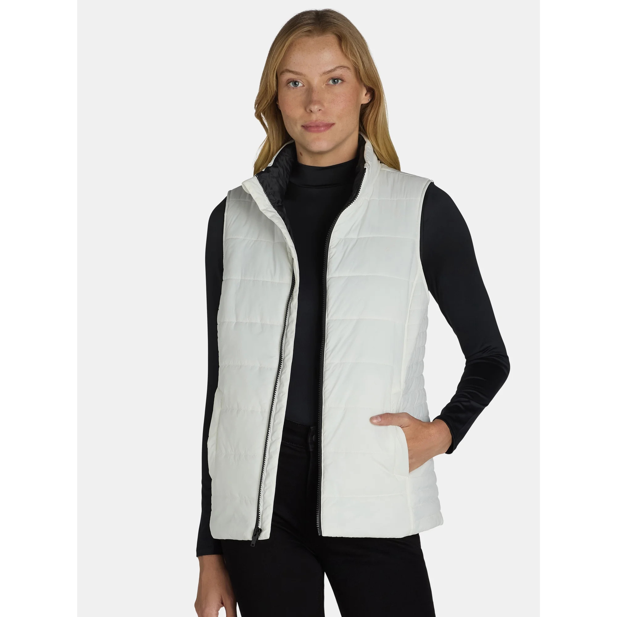 Time and Tru Women's and Women's Plus Puffer Vest, Sizes XS-3X - Walmart.com | Walmart (US)
