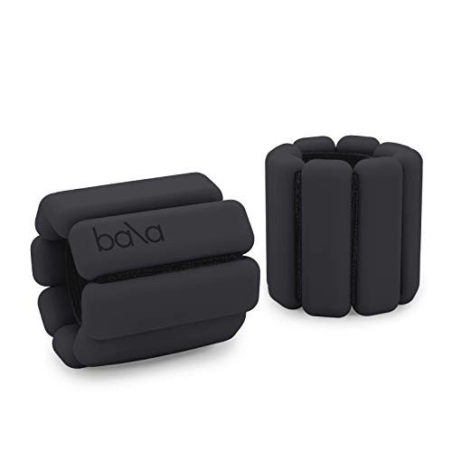 Bala Bangles - Set of 2 (1lb Each) | Adjustable Wearable Wrist & Ankle Weights | Yoga, Dance, Barre, Pilates, Cardio, Aerobics, Walking | Charcoal | Amazon (CA)