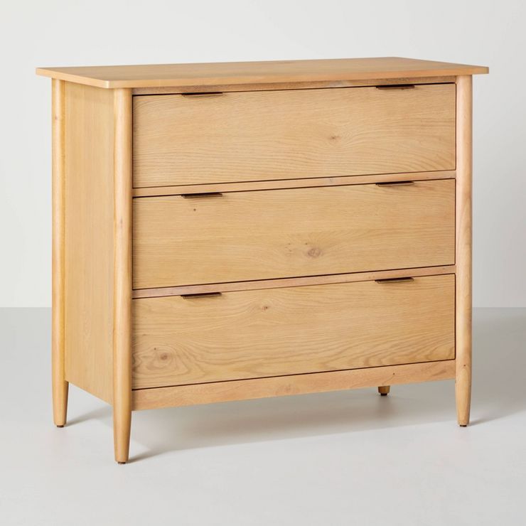 3-Drawer Wood Dresser Natural - Hearth & Hand™ with Magnolia | Target