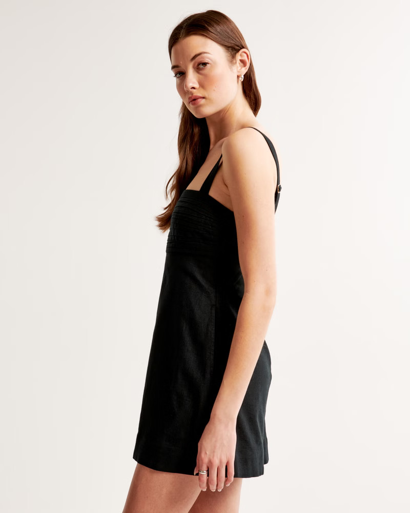 Emerson Linen-Blend Skort | Abercrombie & Fitch (US)