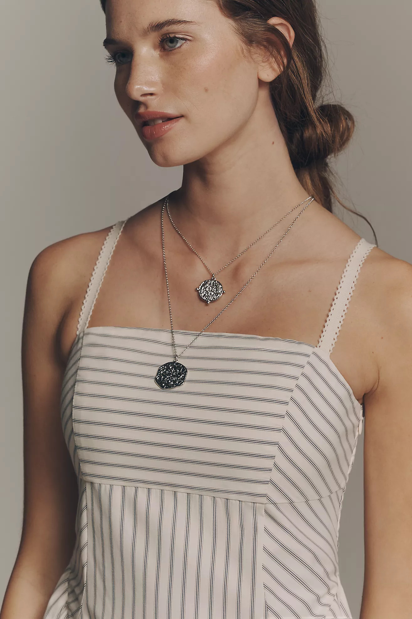 Double Layer Coin Pendant Necklace | Anthropologie (US)