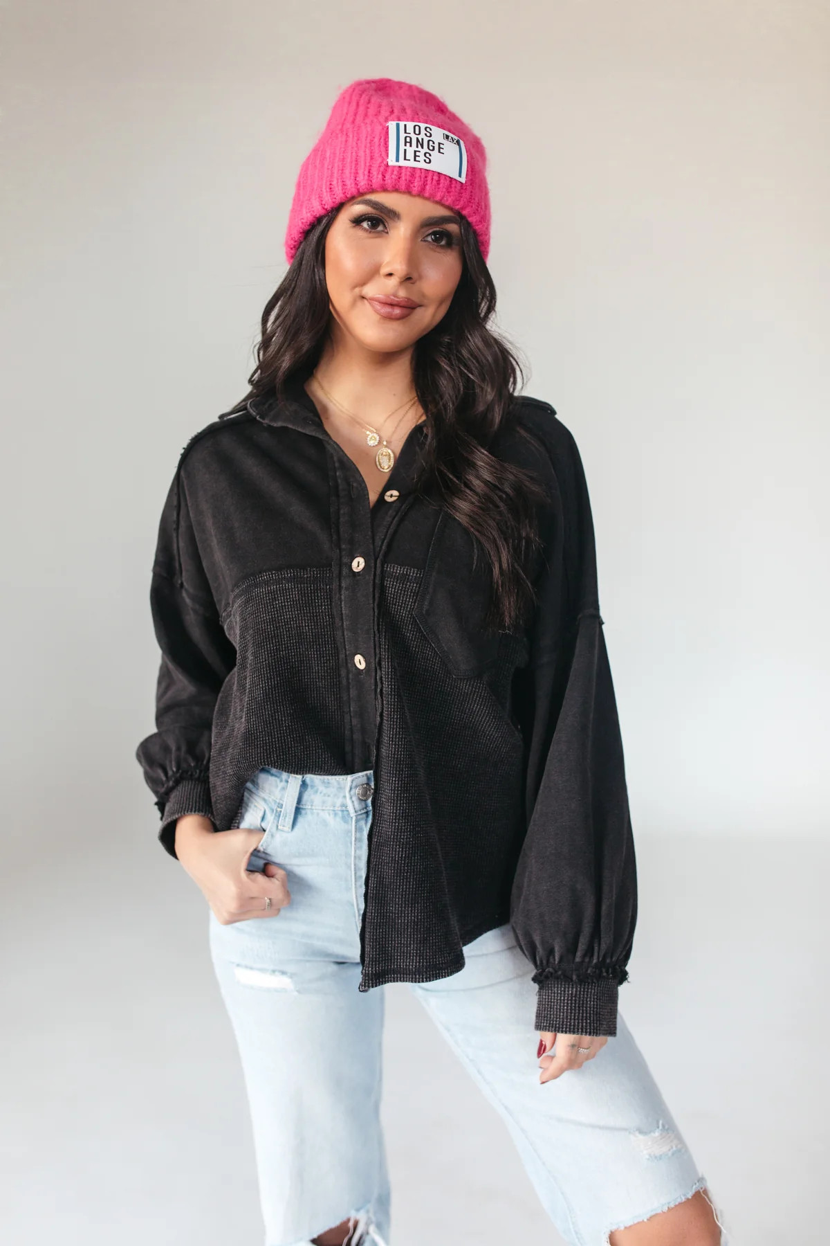 Jessica Black Button Down | The Post