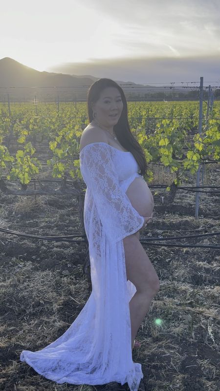 Maternity photo shoot dress, white lace maternity shoot dress, maternity shoot, pregnancy photo shoot, pink blush maternity 

#LTKfindsunder100 #LTKbaby #LTKbump