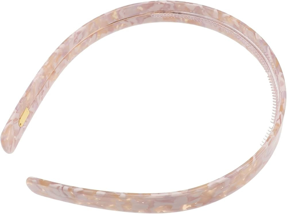 Uonlytech 1Pc Acetate Tortoise Shell Headband, Shower Thin Headband, Non- slip Leopard- Print Cel... | Amazon (US)