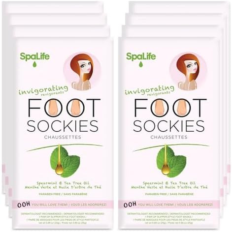 SpaLife Moisturizing Foot Mask | Foot Wrap for Dry Cracked Feet Intensive Repair Treatment | Tea ... | Amazon (US)