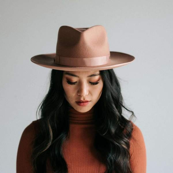 Monroe Dusty Pink - Women's Rancher Hat | Gigi Pip