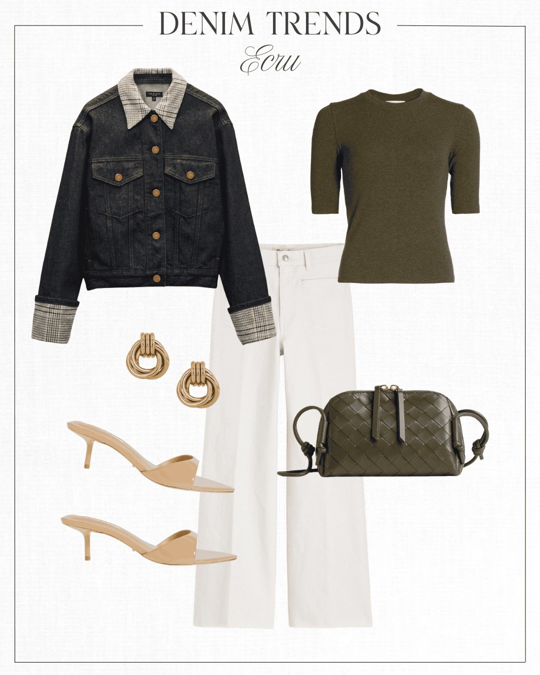 This time of year, try switching from white jeans to ecru denim. Ecru is a little more sophisticated and looks really good when paired with shades of brown. @nordstrom #nordstrom #nordstrompartner

#LTKStyleTip #LTKItBag #LTKShoeCrush