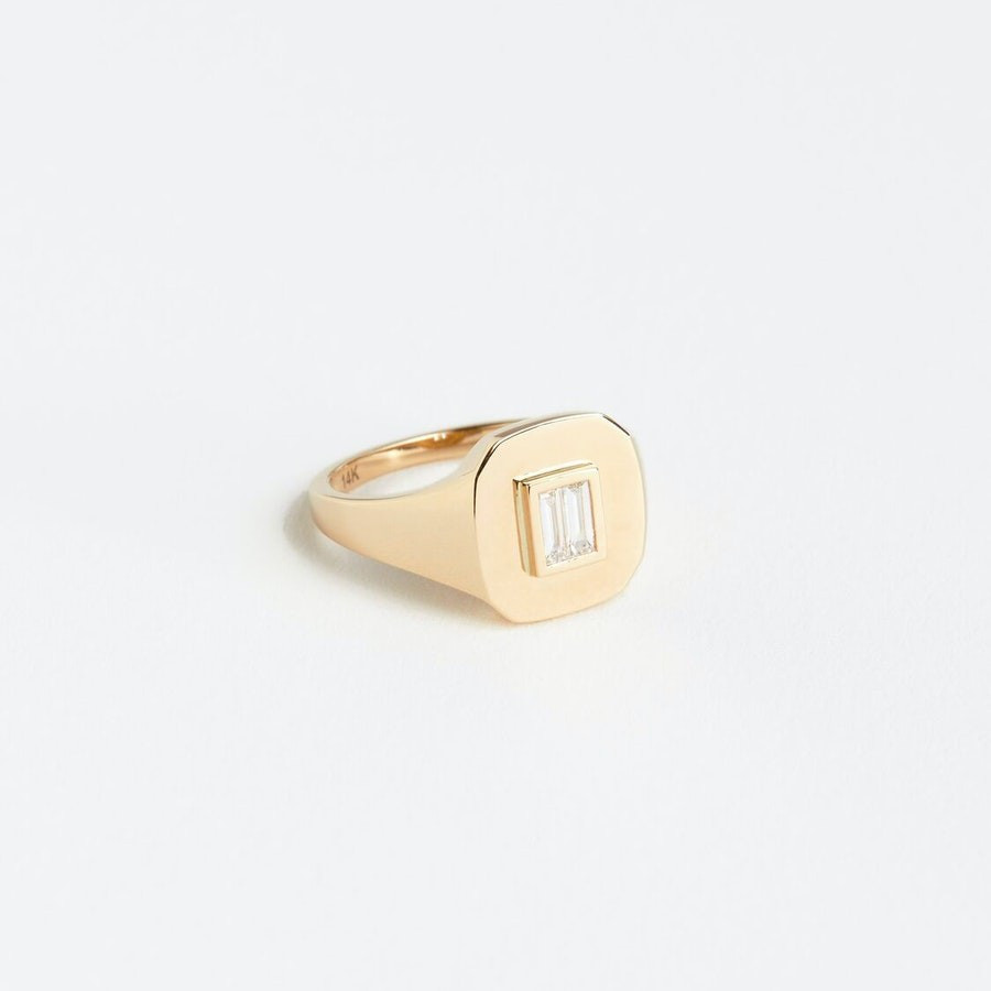 Diamond Baguette Pinky Ring | Italic