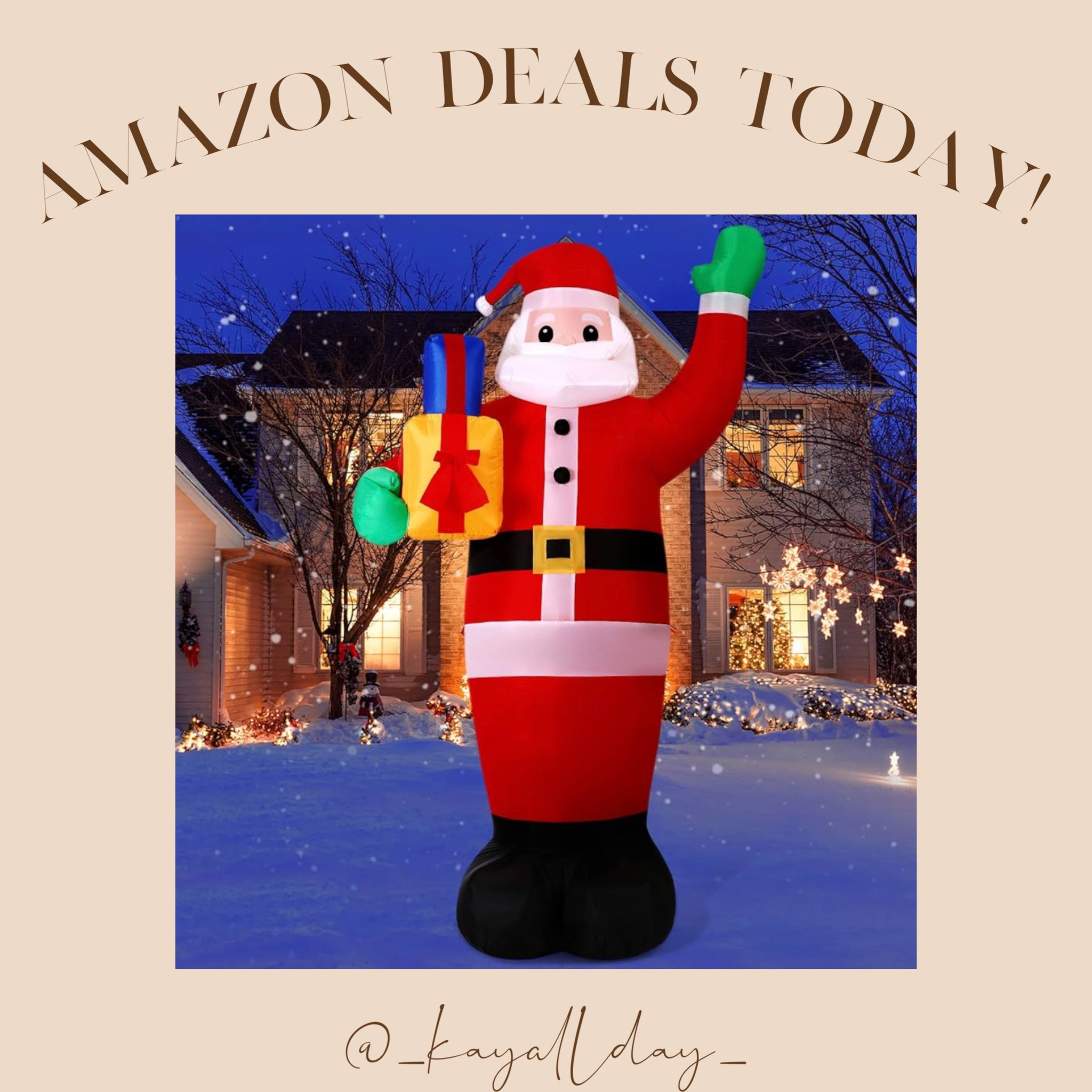Only $19.99 with code 7GA2JQ9R
Christmas inflatable
Santa inflatable 
Christmas decorations 

#LTKHoliday #LTKsalealert #LTKhome