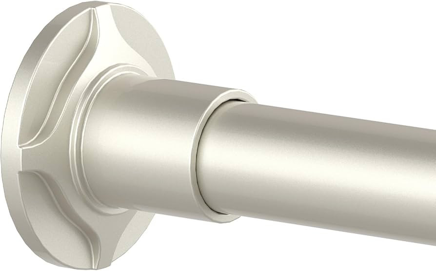Shower Curtain Rod Nickel 32-68 Inch Adjustable NO Drilling, Curtain Rod Shower Non-Slip for Bath... | Amazon (US)