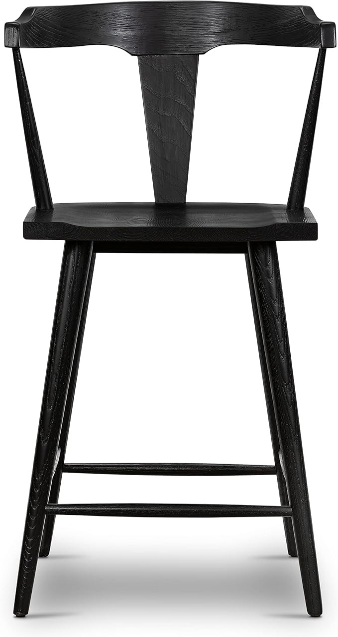 POLY & BARK Enzo Counter Stool in Black | Amazon (US)