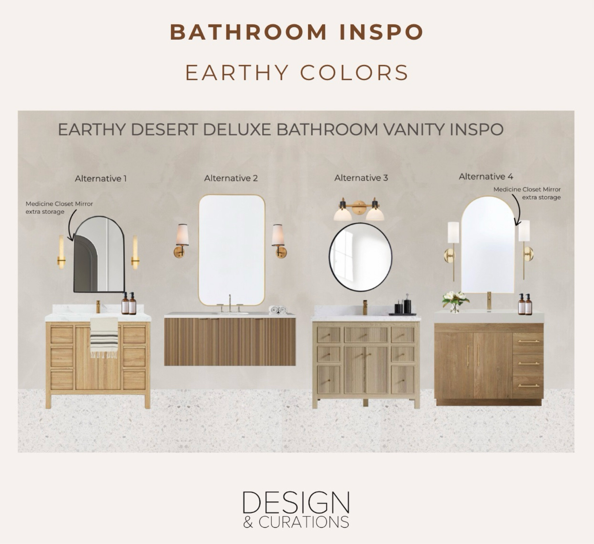 Serene, neutral bathroom design, earthy neutrak oak bathroom design ideas, vanity design, vanity options, vanity lights. 

#LTKhome