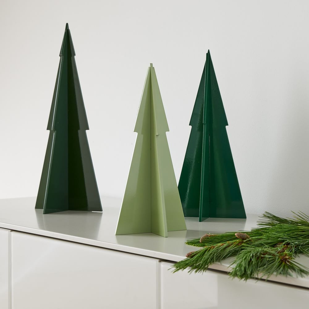 Decorative Trees, Lacquer Green, Set of 3 | West Elm (US)