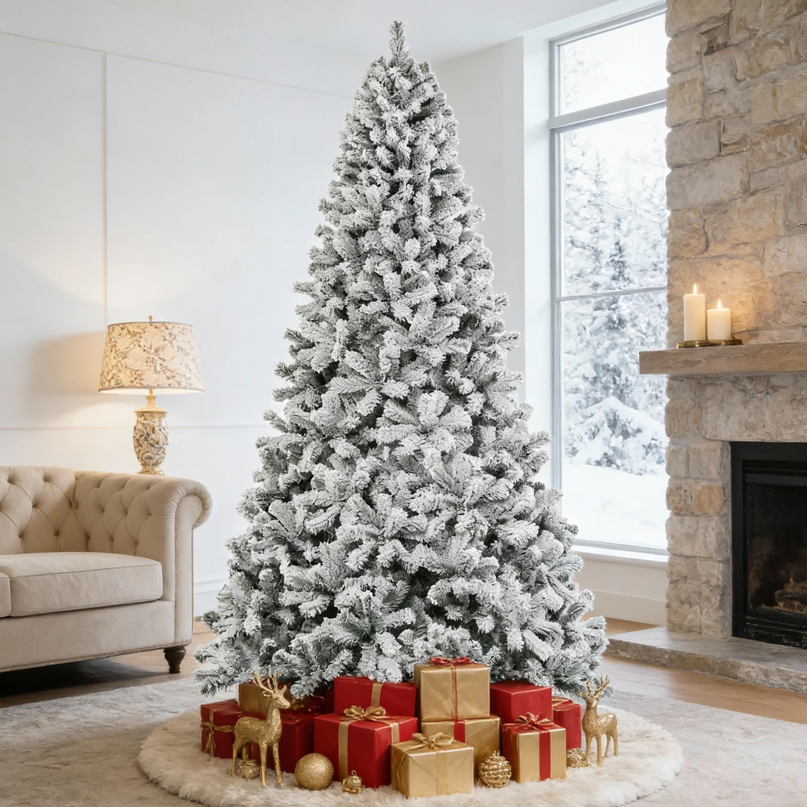 Vebreda Christmas Tree 6ft Artificial Hinged Xmas Tree with 1,000 Branch Tips, Green | Walmart (US)