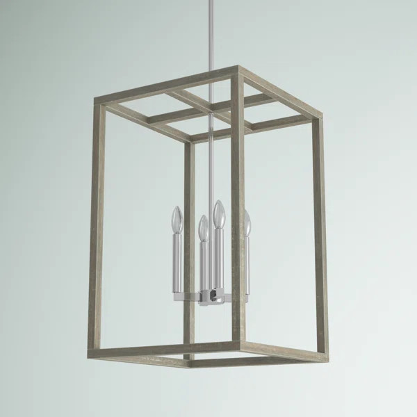 Agawam 4 - Light Lantern Rectangle Chandelier | Wayfair North America