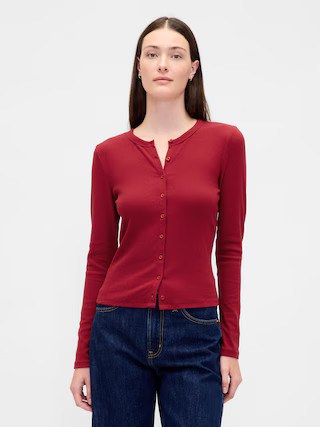 Modern Crewneck Cardigan | Gap (US)