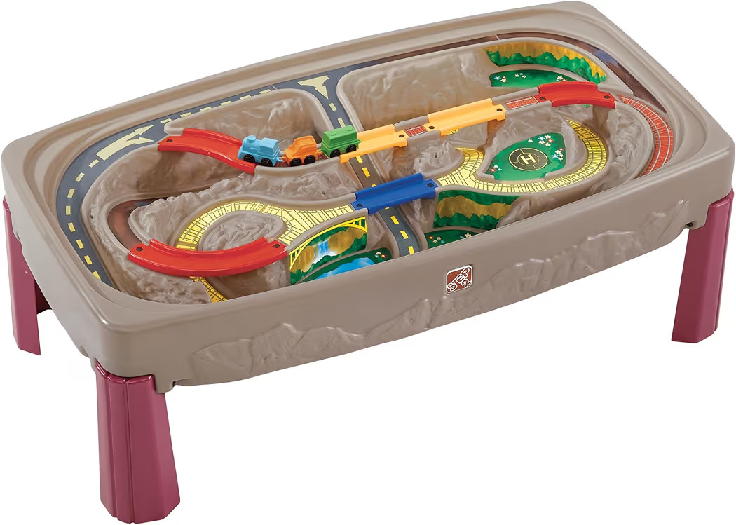 Step2 Deluxe Canyon Road Train & Track Table, Kids Activity Table for Cars, Cover Included, Made ... | Amazon (US)