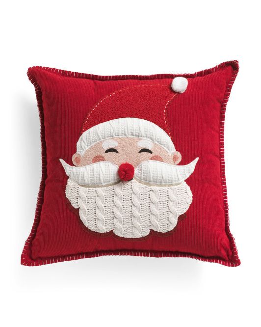 20x20 Santa Face Pillow | TJ Maxx