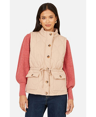 Women's Quilted Utility Gilet | Macy's